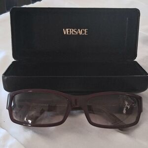 Versace Men’s Sunglasses in Brown Frame with Tinted Lenses